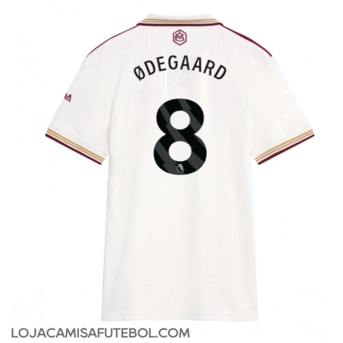 Camisa de Futebol Arsenal Martin Odegaard #8 Equipamento Alternativo Mulheres 2025-26 Manga Curta Camisa de Futebol Arsenal Martin Odegaard #8 Equipamento Alternativo Mulheres 2025-26 Manga Curta